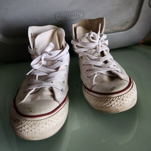 Converse White High-Top Sneakers
